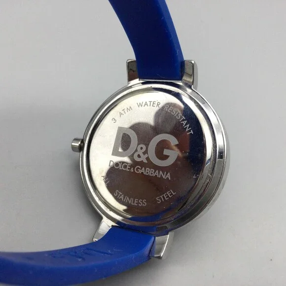 Dolce & Gabbana Blue Silicone Strap Logo Watch Dolce & Gabbana | Accessories | Rubber Band Dolce Gabbana  main image 2